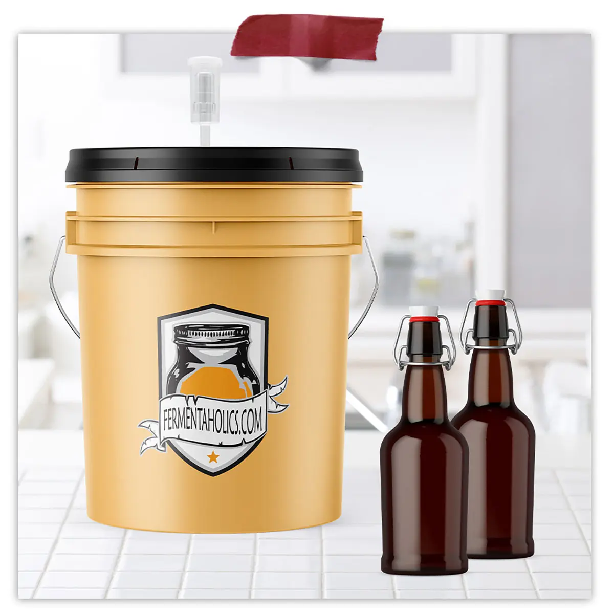 Otis Classic Swing Top Grolsch Flessen 500ml - Set Van 6 Clear Voor Kombucha, Bier En Kefir