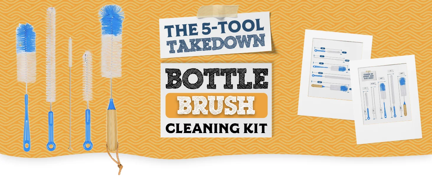 5 Piece Bottle Brush Set