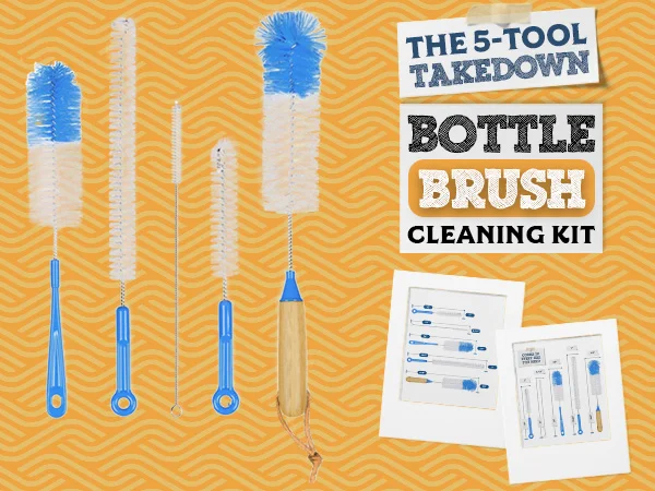 5 Piece Bottle Brush Cleaning Set