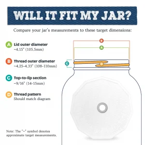 Fermentation Lid For Gallon Jar