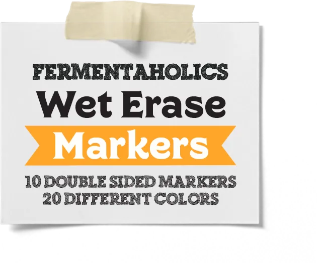 Fermentaholics Double Sided Wet Erase Markers