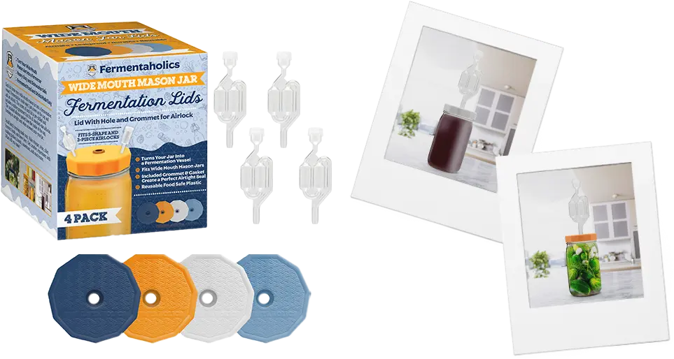 Fermentation Lids With S Airlocks