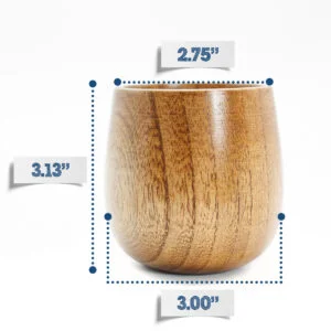 wooden tea cup