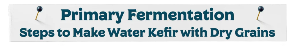Dry Grain Primary Fermentation