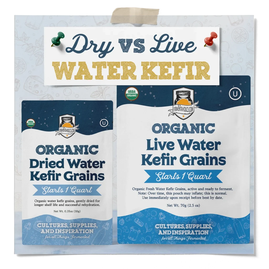 Dry Vs Live Water Kefir Feat