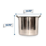 stainless steel boiling pot