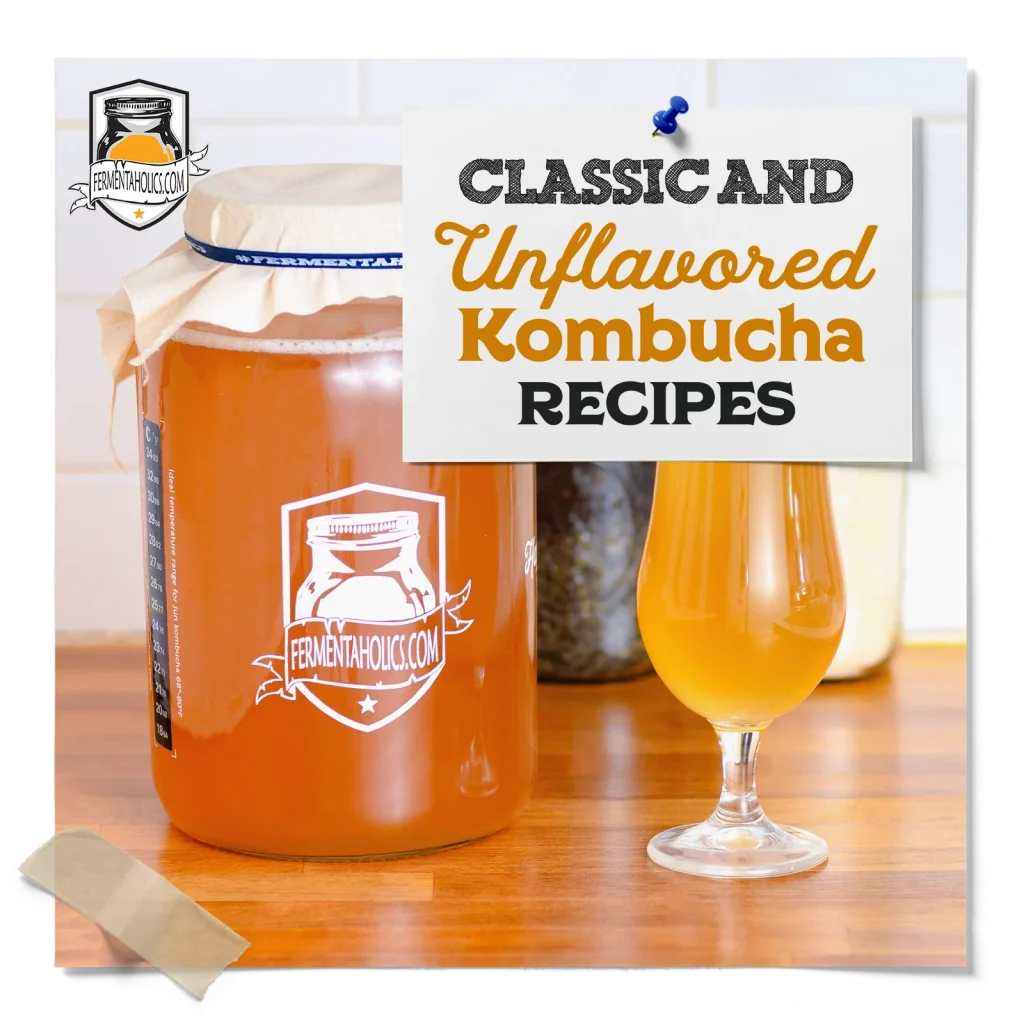 classic and unflavored kombucha recipes