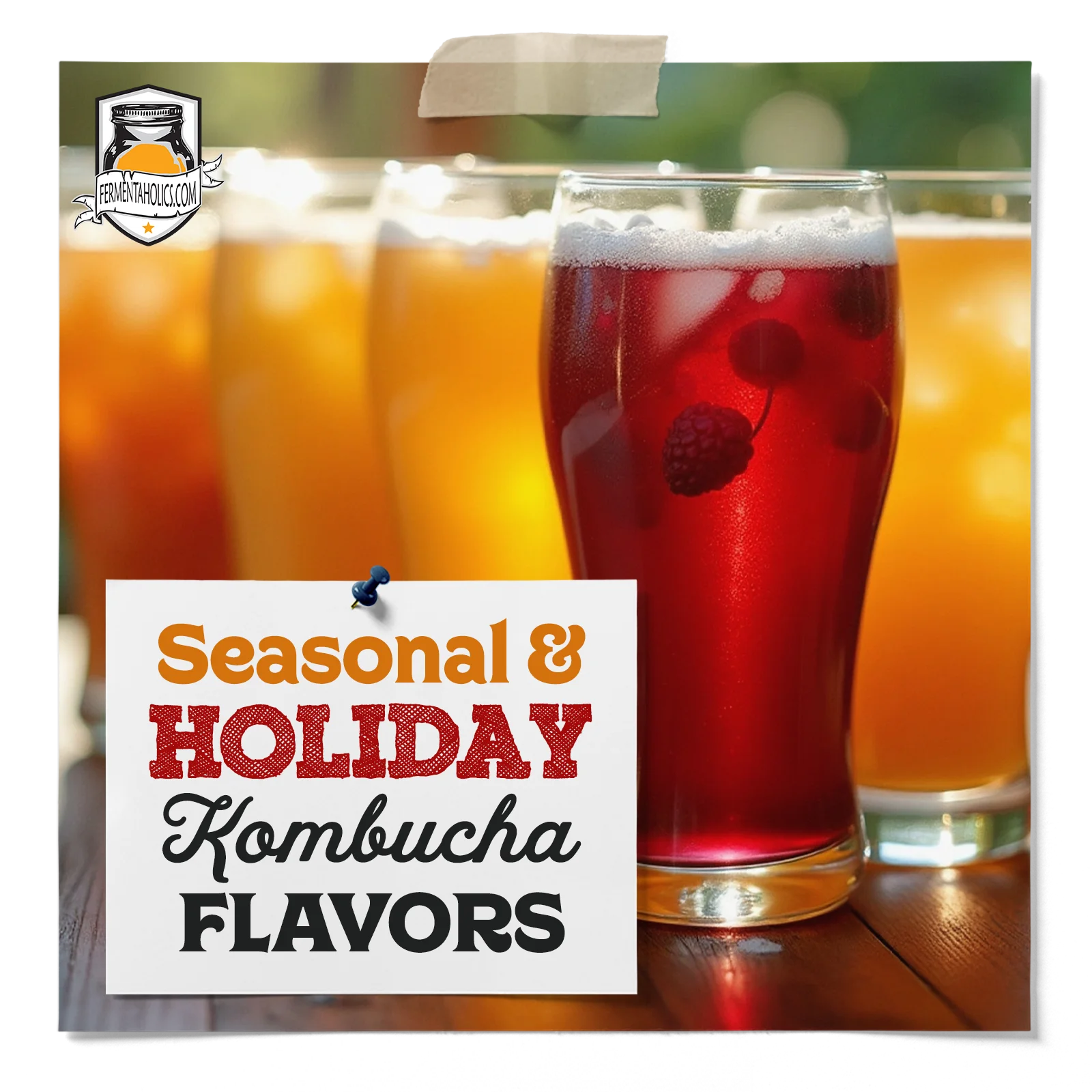 seasonal and holiday kombucha flavors
