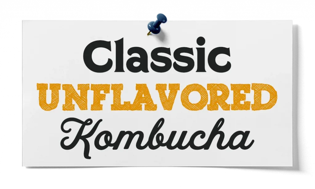 classic unflavored kombucha