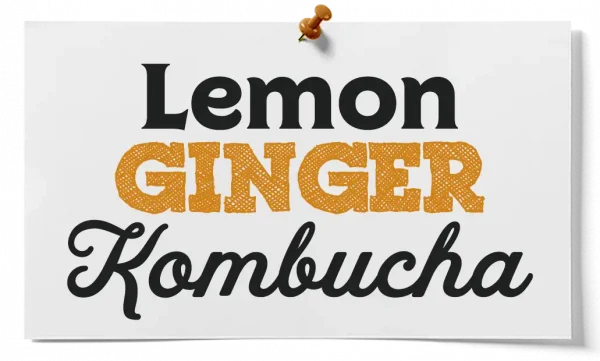 How To Make Lemon Ginger Kombucha