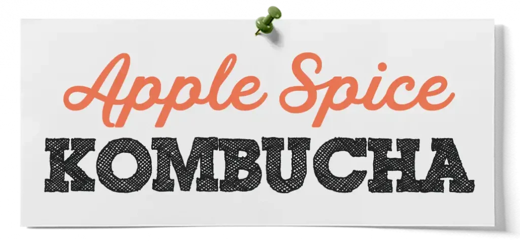 how to make apple spice kombucha