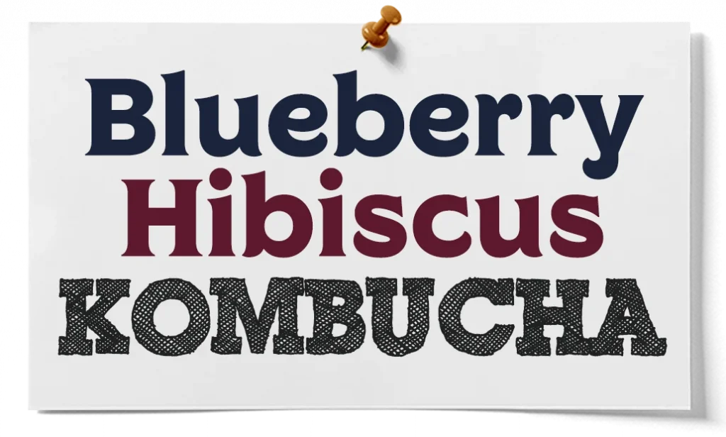 blueberry hibiscus kombucha