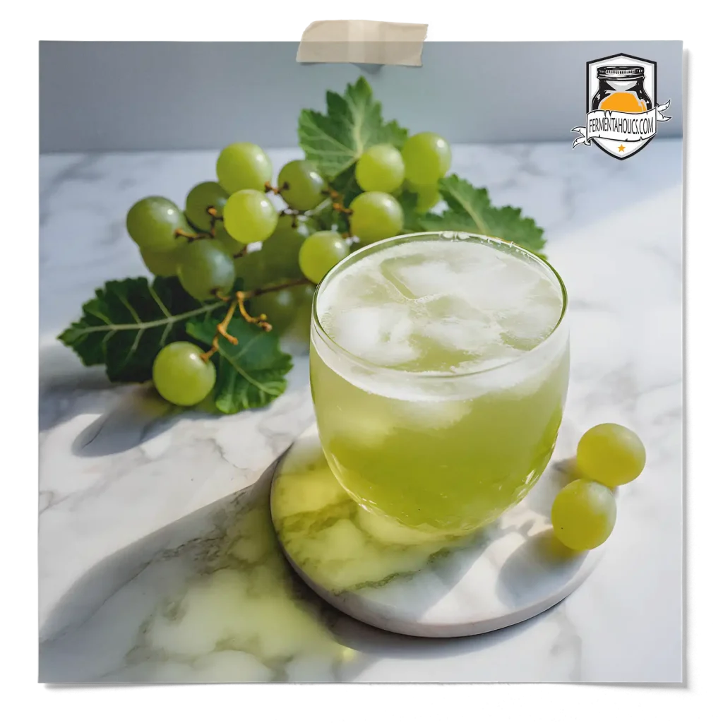 green grapes kombucha