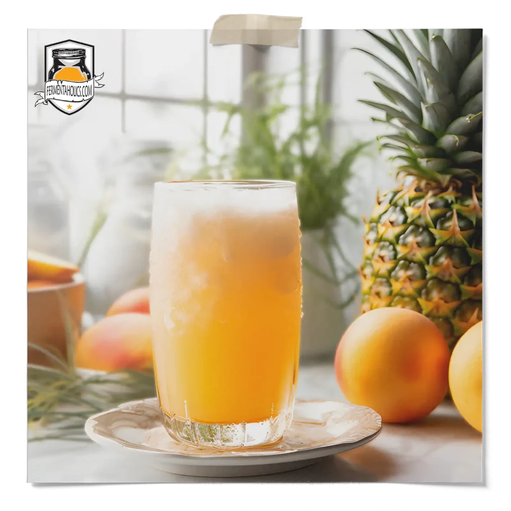 pineapple peach kombucha