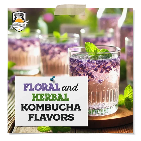 Floral And Herbal Kombucha Flavors