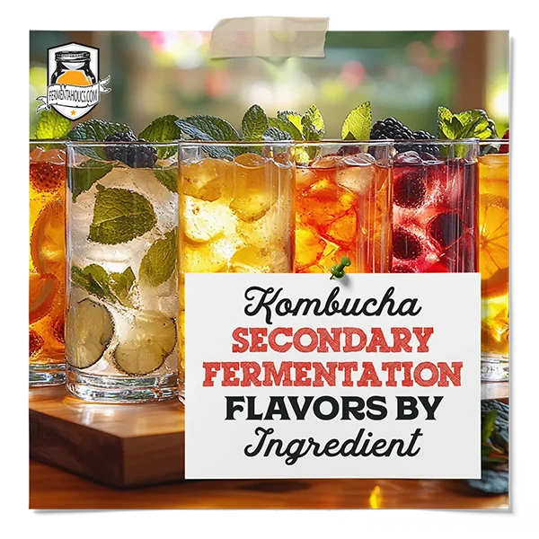 Kombucha Secondary Flavors By Ingredient