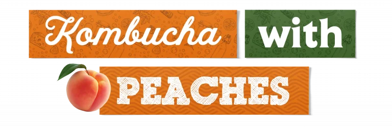 Kombucha With Peaches