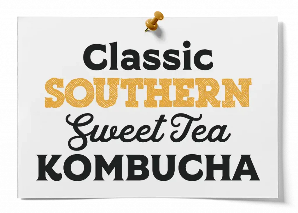 how to make classic southern sweet tea kombucha