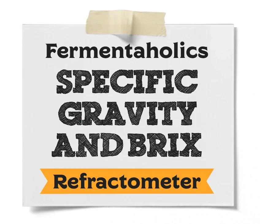 Specific Gravity And Brix Refractometer