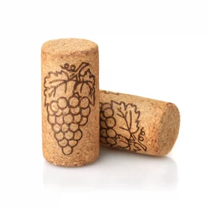 Straight Wine Cork - Grape Print