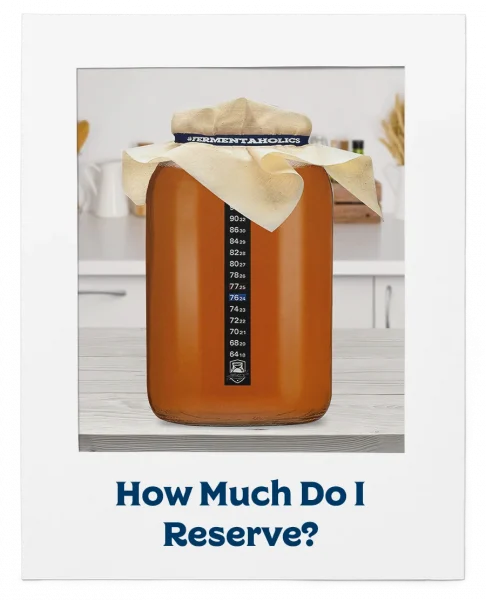 How Much Kombucha Starter Do I Reserve?