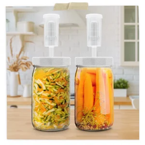 Mason Jar Lids With 3 Piece Airlocks