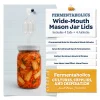 Wide Mouth Mason Jar Fermenting Grommeted Lids - 4 Pack