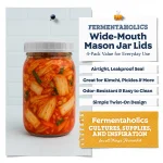White Wide Mouth Mason Jar Lids