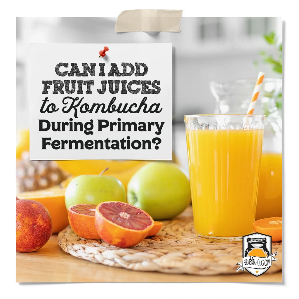 Can I Add Fruit Juices To Kombucha During Primary Fermentation