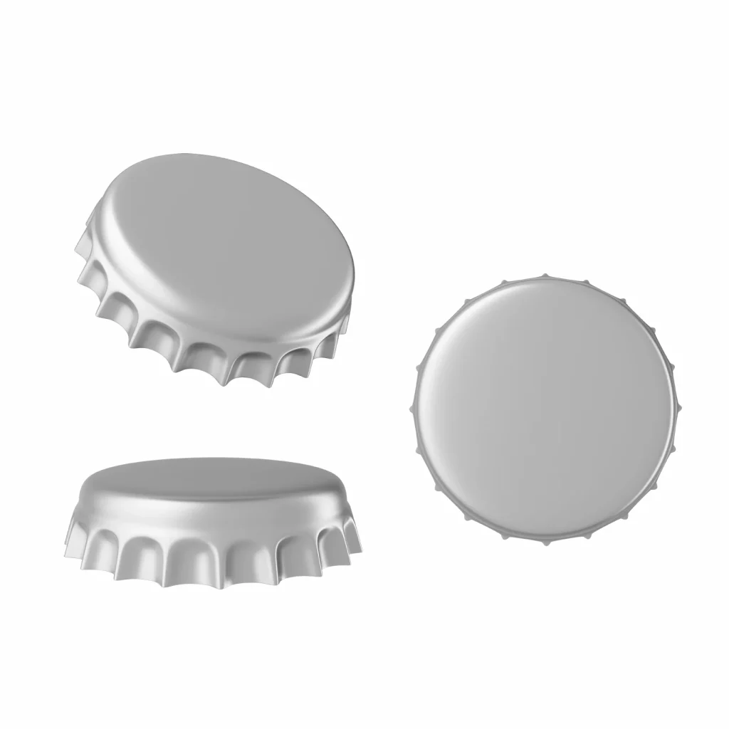 Silver Bottle Caps