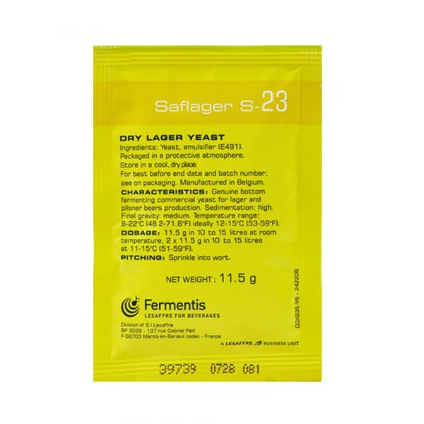 S-23 Dry Lager Yeast