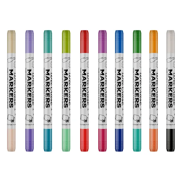 10 Double Sided Markers
