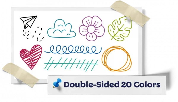 Double-Sided Wet Erase Markers