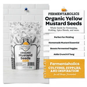 Organic Yellow Mustard Seeds 8 oz