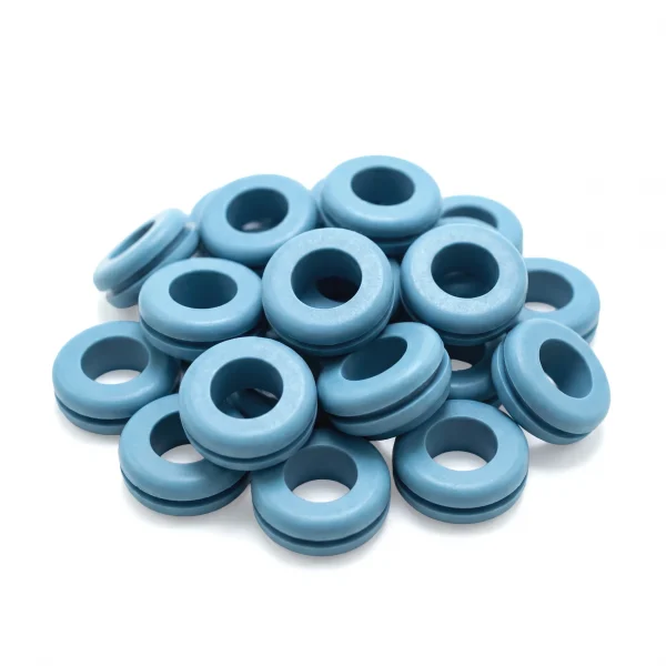 Light Blue Rubber Grommets