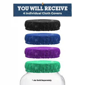 Assorted Breathable Gallon Jar Cover