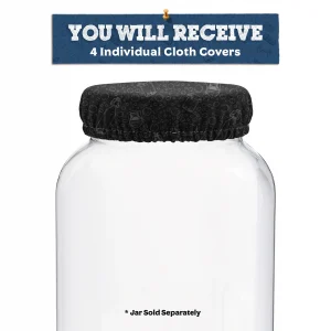 Black Elastic Gallon Jar Cover
