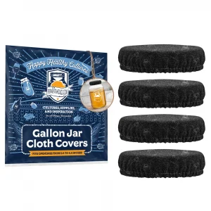 Black Gallon Jar Cloth Cover 4-Pack