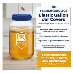 Blue Breathable Gallon Jar Cover