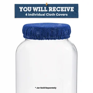Blue Elastic Gallon Jar Cover