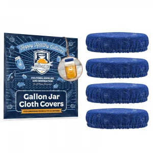 Blue Gallon Jar Cloth Cover 4-Pack