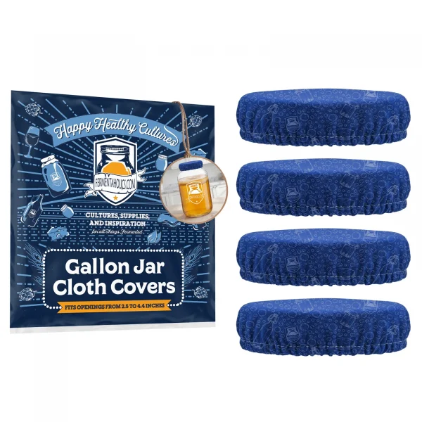 Blue Gallon Jar Cloth Cover 4-Pack