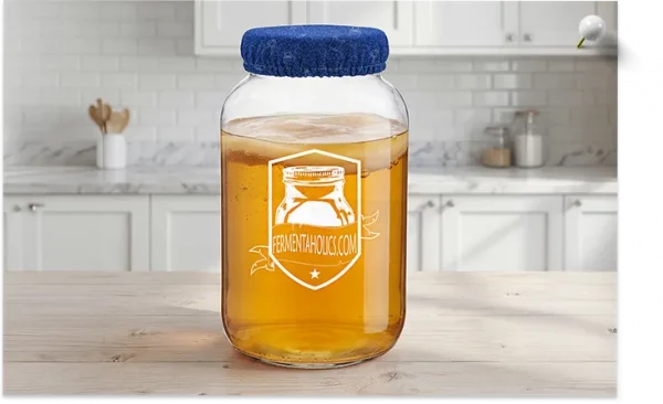Blue Gallon Jar Cloth Cover