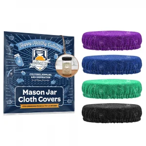 Elastic Assorted Mason Jar Cover 4-Pack