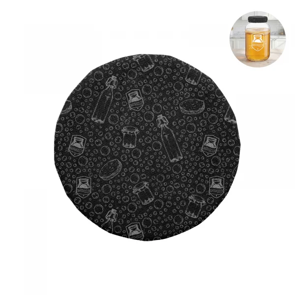Elastic Black Gallon Jar Cloth Cover