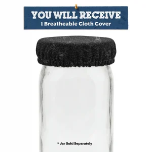 Black Breathable Mason Jar Cover