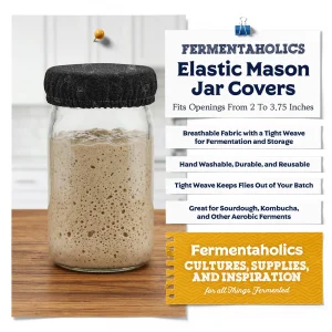 Black Sourdough Fermentation Cloth Cover