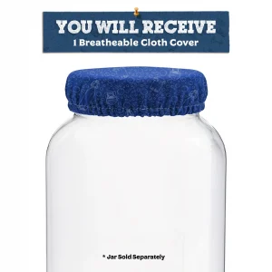 Blue Breathable Gallon Jar Cover