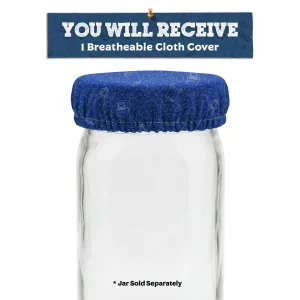 Blue Breathable Mason Jar Cover