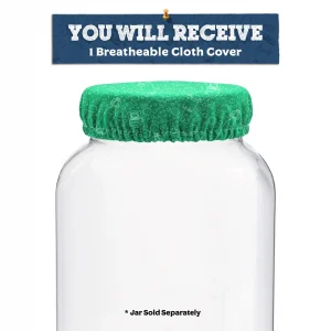 Green Breathable Gallon Jar Cover
